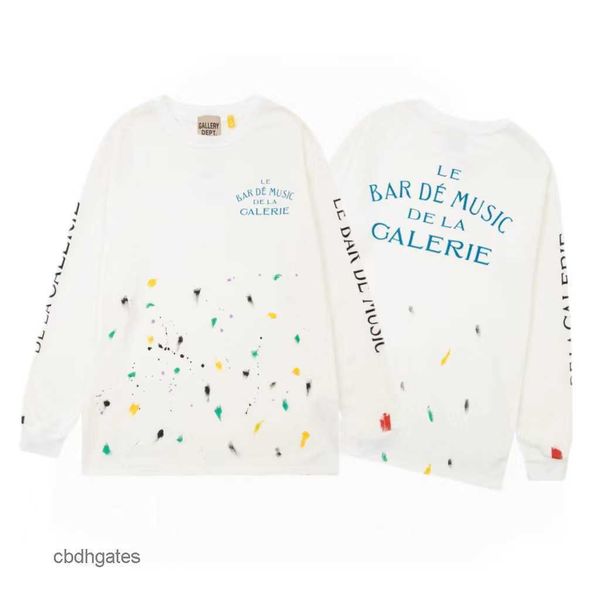 high long t shirt mens fashion graffiti gallerry deptt speckled ink street autumn loose casual pullover men's women's long sleeve, White;black
high long t shirt mens fashion graffiti gallerry deptt speckled ink street autumn loose casual pullover men's women's long sleeve, White;black