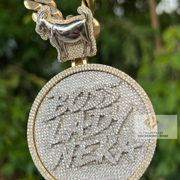 new design custom vvs moissanite sier charms pendants custom necklace hip hop pendant, Silver
new design custom vvs moissanite sier charms pendants custom necklace hip hop pendant, Silver