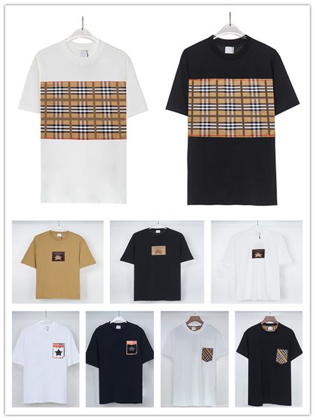 new designer men's t-shirt fashion casual high-grade 100% cotton breathable anti-wrinkle slim-fit checkered black and white color round, White;black
new designer men's t-shirt fashion casual high-grade 100% cotton breathable anti-wrinkle slim-fit checkered black and white color round, White;black