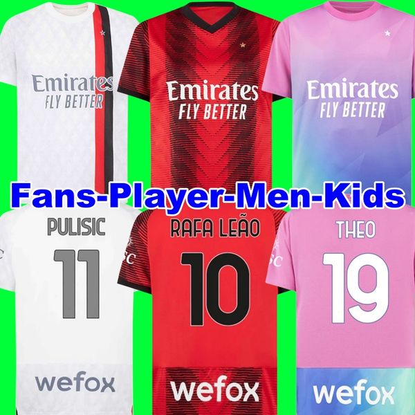 23 24 rafa leao soccer jerseys ac milans giroud de ketelaere pulisic tonali theo dest football shirt 2023 2024 special fourth 4th men kids k, Black;yellow
23 24 rafa leao soccer jerseys ac milans giroud de ketelaere pulisic tonali theo dest football shirt 2023 2024 special fourth 4th men kids k, Black;yellow