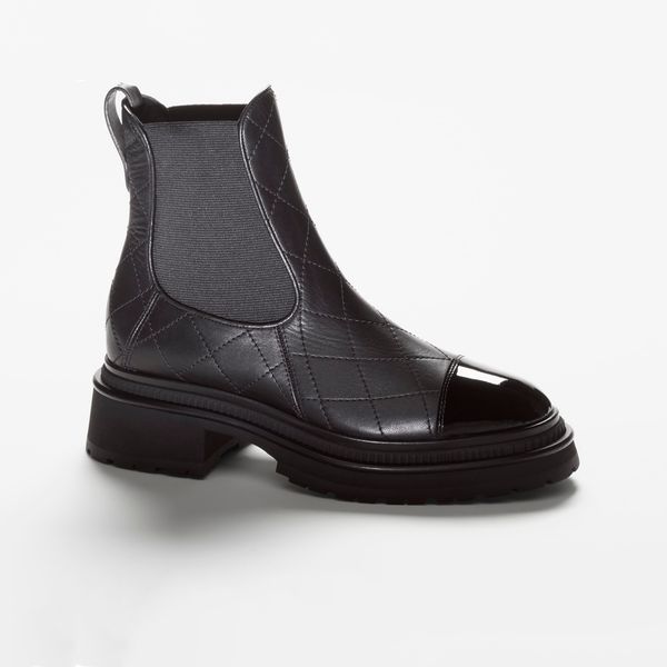 plaid leather ankle boots chelsea boots platform slip on round flat platform half boots luxury designer high women's chunky heel rider, Black
plaid leather ankle boots chelsea boots platform slip on round flat platform half boots luxury designer high women's chunky heel rider, Black