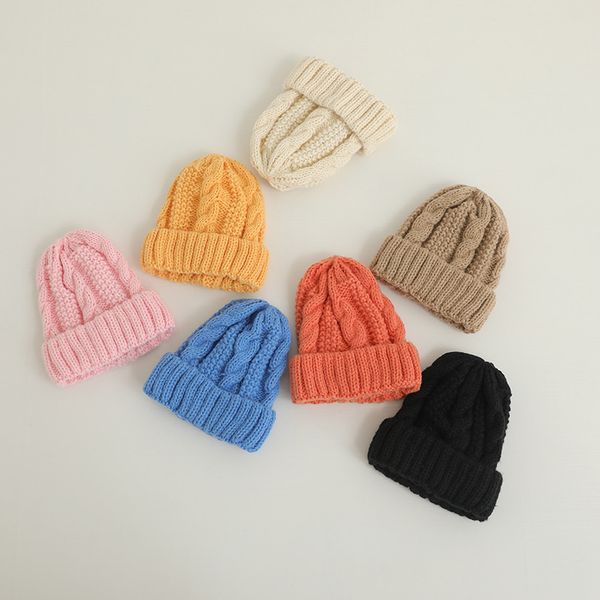 m636 new autumn winter baby kids knitted hat twist candy color cap children skull beanies earmuffs boys girls warm hats, Yellow
m636 new autumn winter baby kids knitted hat twist candy color cap children skull beanies earmuffs boys girls warm hats, Yellow