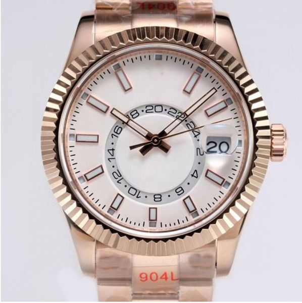 skydweller automatic watches mens outdoor watch black index hour markers 42mm syster bracelet with rotatable ring command screw-down crown m, Slivery;brown
skydweller automatic watches mens outdoor watch black index hour markers 42mm syster bracelet with rotatable ring command screw-down crown m, Slivery;brown