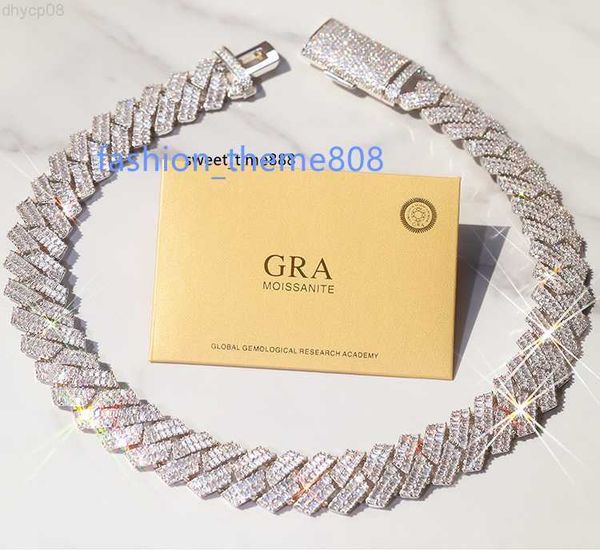 ale luxury hip hop chain 19mm silver necklace vvs moissanite baguette moissanite diamond cuban link chain
ale luxury hip hop chain 19mm silver necklace vvs moissanite baguette moissanite diamond cuban link chain