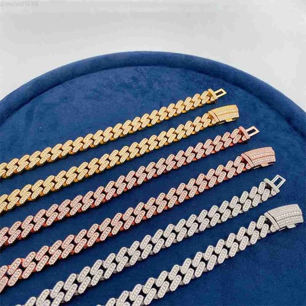 fashion rose gold 13mm 18inch iced out 3 rows moissanites silver 925 womens cuban link chain necklaces
fashion rose gold 13mm 18inch iced out 3 rows moissanites silver 925 womens cuban link chain necklaces