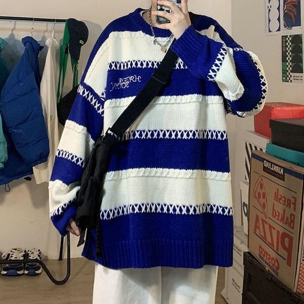 men's sweaters autumn and winter klein blue y2k streetwear men in of couples lazy wind couple high street retro sweater striped 230829, White;black
men's sweaters autumn and winter klein blue y2k streetwear men in of couples lazy wind couple high street retro sweater striped 230829, White;black