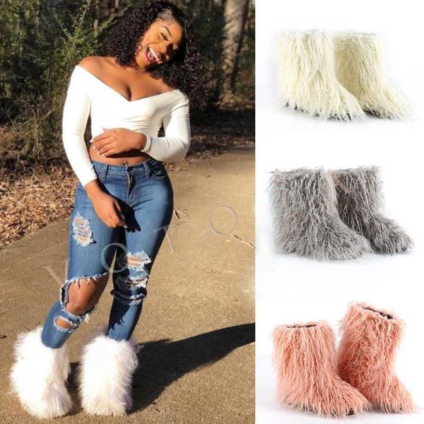 boots winter warm womenfur boots woman fluffy plush faux fur snow boots female furry outside slip on boots lady soft flat cotton shoes t2308, Black
boots winter warm womenfur boots woman fluffy plush faux fur snow boots female furry outside slip on boots lady soft flat cotton shoes t2308, Black
