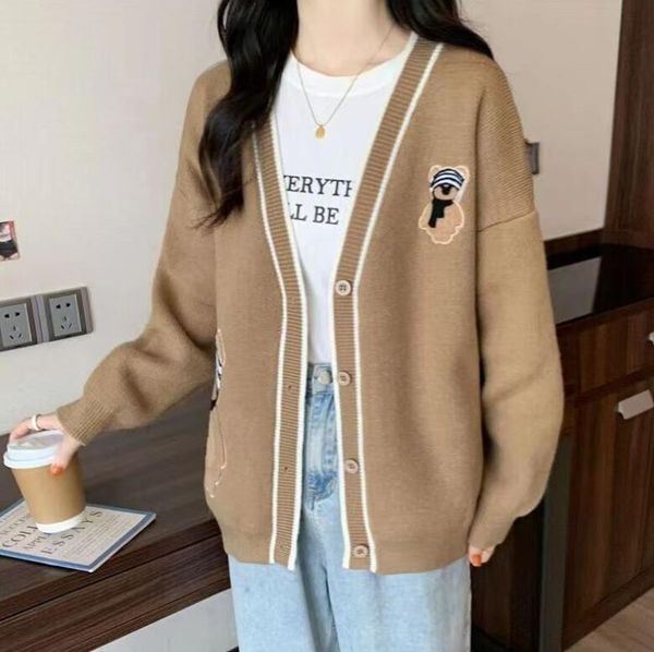 new women sweaters v-neck sweat pullover long sleeve cotton knits sweater women cardigan loose casual jacket ladys sleeve jumper coats, White;black
new women sweaters v-neck sweat pullover long sleeve cotton knits sweater women cardigan loose casual jacket ladys sleeve jumper coats, White;black