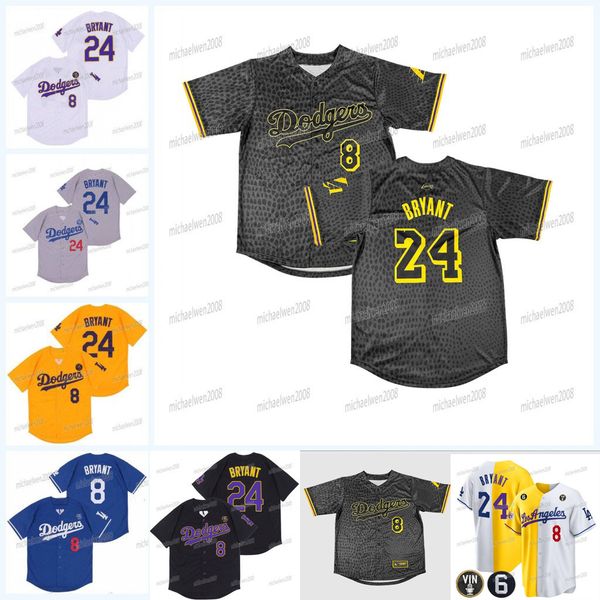 custom 8 24 bryant kb patch black mamba dodgers baseball jersey black white yellow, Blue;black
custom 8 24 bryant kb patch black mamba dodgers baseball jersey black white yellow, Blue;black