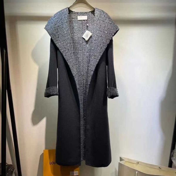 luxury wool coat women long jacket loe jacquard hoodie designer cardigan coats winter warm pie overcome v-neck belt casual dress, Black
luxury wool coat women long jacket loe jacquard hoodie designer cardigan coats winter warm pie overcome v-neck belt casual dress, Black