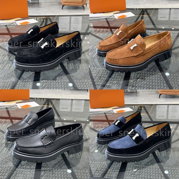 designer shoes men soft cowhide platform sneakers loafers rubber black shiny leather chunky round head sneaker thick bottom shoe with box si
designer shoes men soft cowhide platform sneakers loafers rubber black shiny leather chunky round head sneaker thick bottom shoe with box si