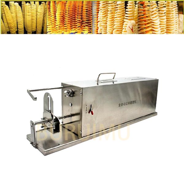 DHgate Cyclone Potato Chip Machine Tornado Potato Machine French Fries Cutting Machine Easy to Operate 110V 220V listed by DHgate