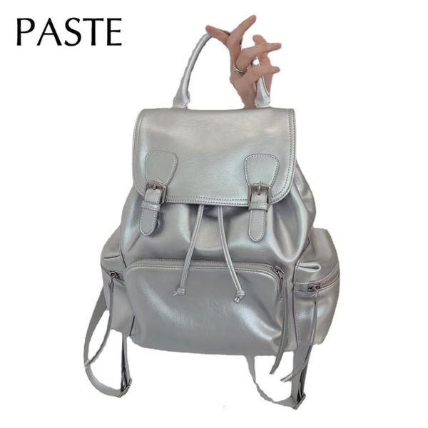 school bags string close antitheft design silver rucksack oil wax real cowhide leather women's backpack large capacity travel shoulder
school bags string close antitheft design silver rucksack oil wax real cowhide leather women's backpack large capacity travel shoulder