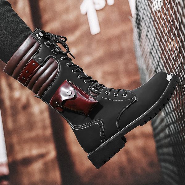 boots high mens rivet punk style motorcycle fashion mixed colors platform wearresisting walking shoes 230829, Black
boots high mens rivet punk style motorcycle fashion mixed colors platform wearresisting walking shoes 230829, Black