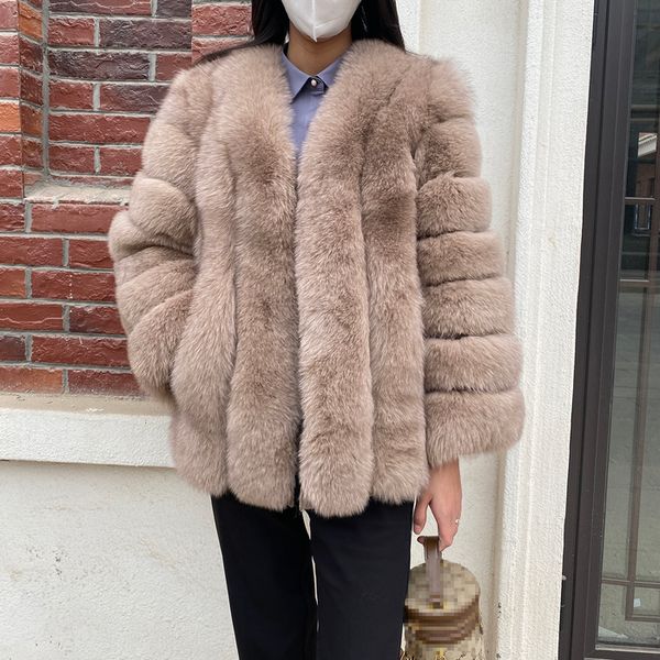 womens fur faux real coat women winter fashion natural jacket deep vneck luxury fluffy fur lady 230828, Black
womens fur faux real coat women winter fashion natural jacket deep vneck luxury fluffy fur lady 230828, Black