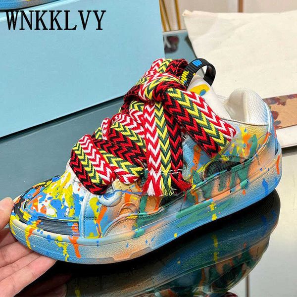 new thick sole daddy shoes women all-season graffiti patchwork lace-up sneakers party outdoors vacation casual flat shoes unisex
new thick sole daddy shoes women all-season graffiti patchwork lace-up sneakers party outdoors vacation casual flat shoes unisex