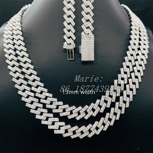 diamond jewelry for man and women 8mm 13mm diamond cuban bracelet vvs moissanite cuban chain custom hip hop necklace, Silver
diamond jewelry for man and women 8mm 13mm diamond cuban bracelet vvs moissanite cuban chain custom hip hop necklace, Silver