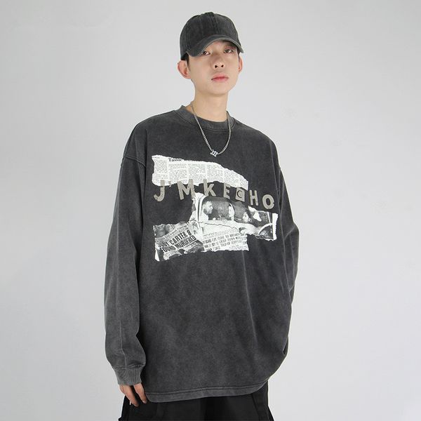 designer graphic oversized hoodie men heavy weight hip hop long sleeve crew couple streetwear vintage newspaper print sweatshirts autumn pul, Black
designer graphic oversized hoodie men heavy weight hip hop long sleeve crew couple streetwear vintage newspaper print sweatshirts autumn pul, Black