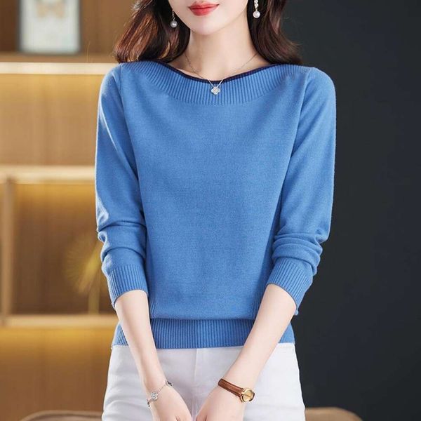 middle aged womens autumn thin sweater year old mothers pure color base shirt spring and, White;black
middle aged womens autumn thin sweater year old mothers pure color base shirt spring and, White;black