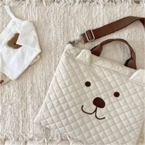 large capacity quilted cotton embroidered mommy bag cute bear diaper bag multifunctional shoulder bag baby items organizer a3, Black
large capacity quilted cotton embroidered mommy bag cute bear diaper bag multifunctional shoulder bag baby items organizer a3, Black