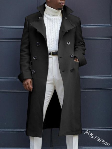 men's trench coats men fashion coat autumn winter british loose medium and long mens la ropa de los hombres 230828, Tan;black
men's trench coats men fashion coat autumn winter british loose medium and long mens la ropa de los hombres 230828, Tan;black