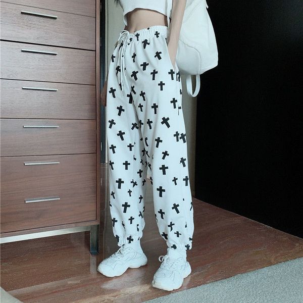 women's pants printed loose korean hip hop 2023 high waist jogging sportswear trousers female casual streetwear pop wideleg 230828, Black;white
women's pants printed loose korean hip hop 2023 high waist jogging sportswear trousers female casual streetwear pop wideleg 230828, Black;white