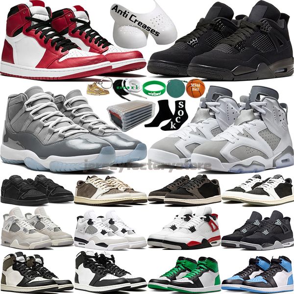 basketball shoes for men women military black cat canvas red cement white oreo midnight navy university blue pine green bred cool grey metal
