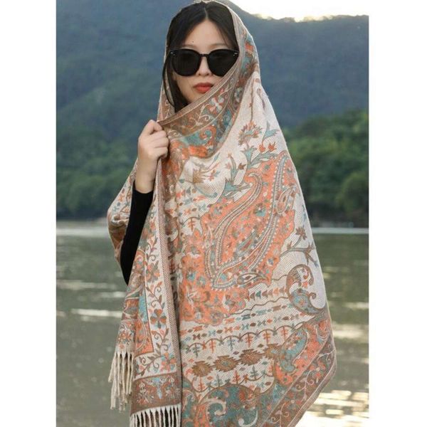 qinghai lake desert tourism talma womens scarf dual use sun protection keeping warm and salt ethnic style cape coat, Blue;gray
qinghai lake desert tourism talma womens scarf dual use sun protection keeping warm and salt ethnic style cape coat, Blue;gray