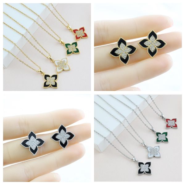 gold plated diamond insert 4/four leaf clover necklaces desinger pendant necklaces stud women titanium steel pendant necklaces jewelry, Silver
gold plated diamond insert 4/four leaf clover necklaces desinger pendant necklaces stud women titanium steel pendant necklaces jewelry, Silver
