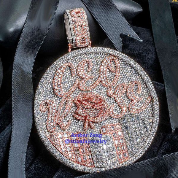 custom iced out pendant moissanite diamond sier vvs moissanite pendant hip hop jewelry men 2 3 4 inches necklace, Silver
custom iced out pendant moissanite diamond sier vvs moissanite pendant hip hop jewelry men 2 3 4 inches necklace, Silver