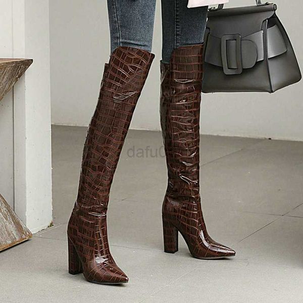 boots black brown wine red white women over the knee boots patent pu leather women winter shoes fashion pointed toe square heel shoes l0829
boots black brown wine red white women over the knee boots patent pu leather women winter shoes fashion pointed toe square heel shoes l0829