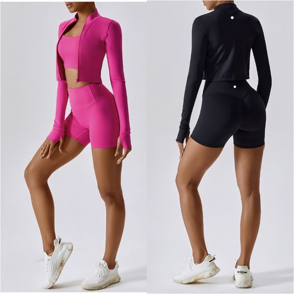 ll womens yoga outfits active sets three pieces vest+shorts+jackets suits exercise close-fitting fitness wear running elastic shirt workout
ll womens yoga outfits active sets three pieces vest+shorts+jackets suits exercise close-fitting fitness wear running elastic shirt workout