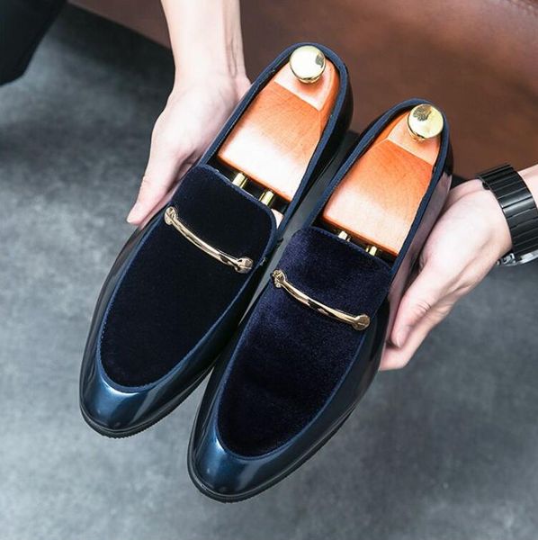 faux suede stitching patent leather men party wedding shoes trendy pointed toe fashion bow european and american leather loafers size: eu39-, Black
faux suede stitching patent leather men party wedding shoes trendy pointed toe fashion bow european and american leather loafers size: eu39-, Black