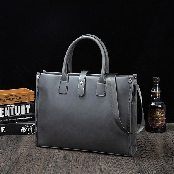 lapbags business pu leather men's handbag fashion gray briefcase for document man tote bag office male shoulder messenger 230828
lapbags business pu leather men's handbag fashion gray briefcase for document man tote bag office male shoulder messenger 230828