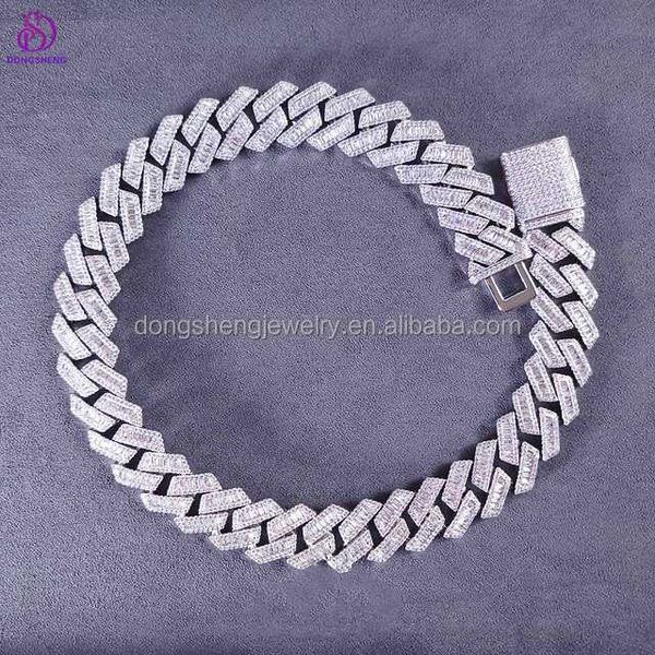 hip hop jewelry 15mm 18mm sterling silver 925 pass diamond tester vvs moissanite baguette cuban chain
hip hop jewelry 15mm 18mm sterling silver 925 pass diamond tester vvs moissanite baguette cuban chain