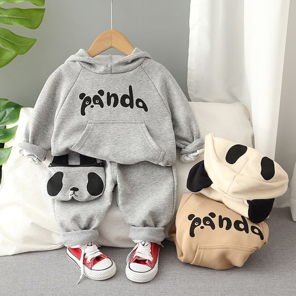 

Toddler Girls Casual Outfits Children Hoodies Sweatshirts Pant Suits 2PCS Baby Boy Tracksuits 2023 Kids Clothes Sets, Gray