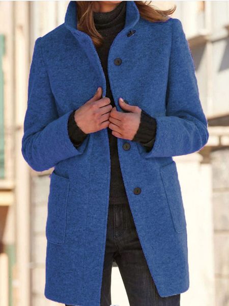 womens wool blends autumn winter soild jacket coats female single breasted outerwear elegant warm thick fit jackets suit 230828, Black
womens wool blends autumn winter soild jacket coats female single breasted outerwear elegant warm thick fit jackets suit 230828, Black