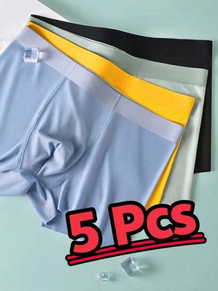 underpants 5 pcs ultrathin ice silk thread breathable men's underwear seamless stretch boxer men 230828, Black;white
underpants 5 pcs ultrathin ice silk thread breathable men's underwear seamless stretch boxer men 230828, Black;white