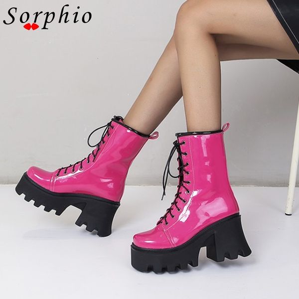 boots female motorcycle chunky heel laceup solid ankle platform shoes woman short brand fashion 230829, Black
boots female motorcycle chunky heel laceup solid ankle platform shoes woman short brand fashion 230829, Black