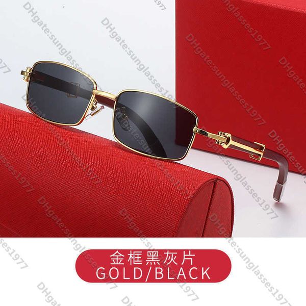 

2023 New Kajia full frame original wooden leg sunglasses Men's and women's fashionable spring small05RN