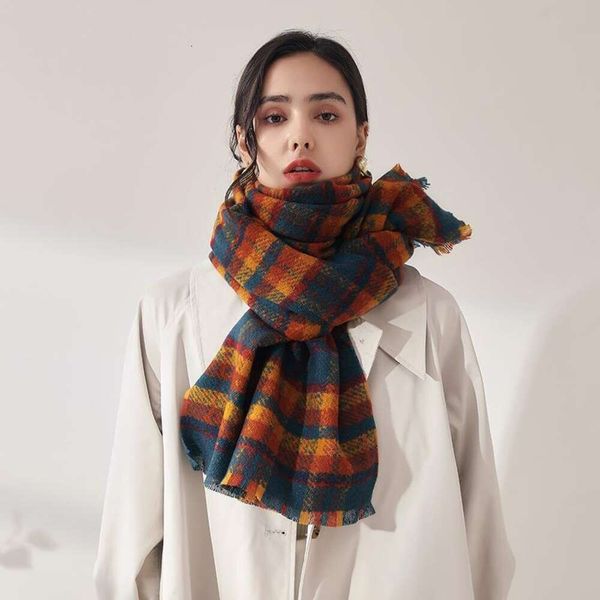 yuqi retract style imitation cashmere plaid scarf for women winter korean warm shawl, Blue;gray
yuqi retract style imitation cashmere plaid scarf for women winter korean warm shawl, Blue;gray