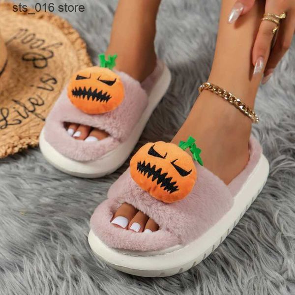 slippers pumpkinhead halloween single band winter new women slipper soft heel platform fur warm indoor lady open toe fluffy home slippers t2, Black
slippers pumpkinhead halloween single band winter new women slipper soft heel platform fur warm indoor lady open toe fluffy home slippers t2, Black