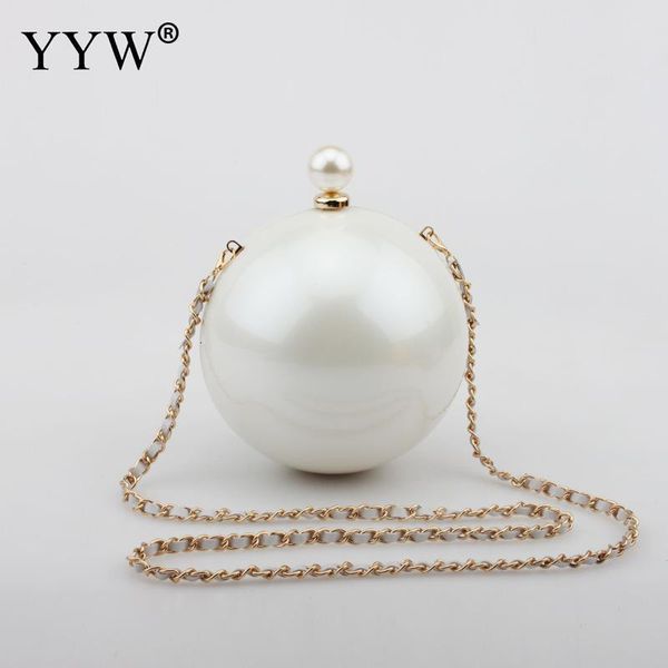 evening bags abs round ball shoulder bag famous brand clutch women fashion chain crossbody bag's acrylic white purse 230828
evening bags abs round ball shoulder bag famous brand clutch women fashion chain crossbody bag's acrylic white purse 230828