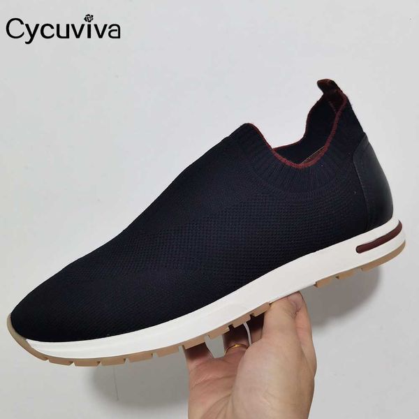 dress shoes knitted sneakers men's round toe lace up flat loafers men casual elastic breathable comfort male luxury brand 230829, Black
dress shoes knitted sneakers men's round toe lace up flat loafers men casual elastic breathable comfort male luxury brand 230829, Black