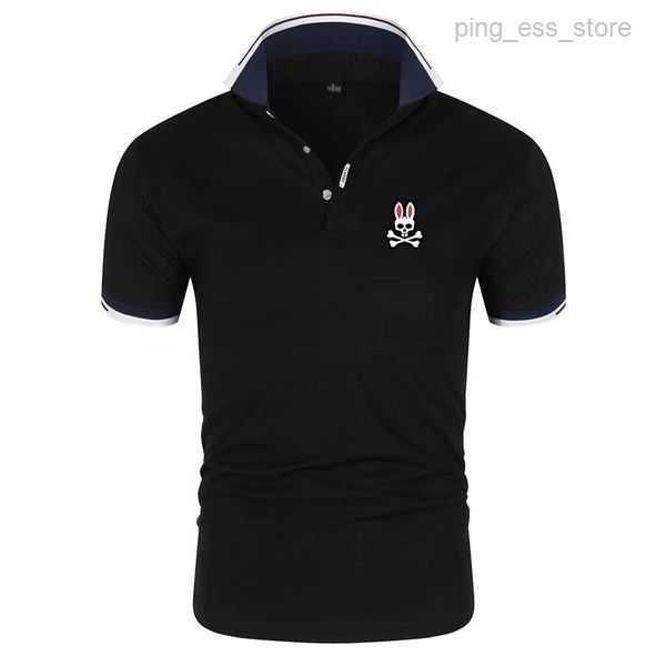 pattern psycho polo t shirt combed cotton clothing short sleeve business design animal pattern skeleton rabbit designer breathable clothes 3, White;black
pattern psycho polo t shirt combed cotton clothing short sleeve business design animal pattern skeleton rabbit designer breathable clothes 3, White;black