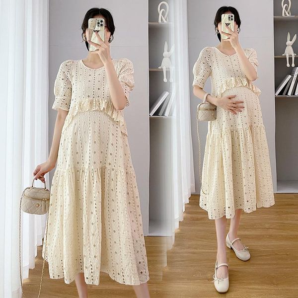 dresses 8236# vintage hollow out lace maternity long dress summer fashion ins a line loose clothes for pregnant women ruffle pregnancy, Black;gray
dresses 8236# vintage hollow out lace maternity long dress summer fashion ins a line loose clothes for pregnant women ruffle pregnancy, Black;gray