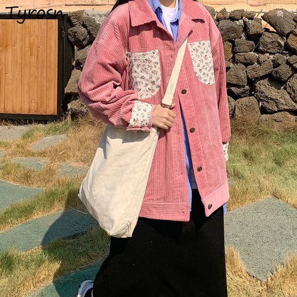 women's jackets corduroy jackets women floral vintage autumn coats retro clothing chic turn-down collar harajuku streetwear students ko, Black;brown
women's jackets corduroy jackets women floral vintage autumn coats retro clothing chic turn-down collar harajuku streetwear students ko, Black;brown