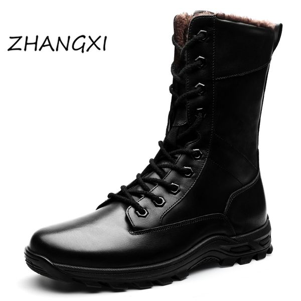 boots genuine leather ankle men outdoor winter fur warm man army hunting for shoes casual black 230829 
boots genuine leather ankle men outdoor winter fur warm man army hunting for shoes casual black 230829