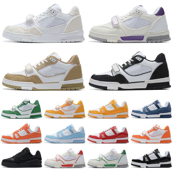 2023 fashion designer sneaker virgil trainer running shoes calfskin leather abloh white orange green red blue letter overlays platform low s, Black
2023 fashion designer sneaker virgil trainer running shoes calfskin leather abloh white orange green red blue letter overlays platform low s, Black
