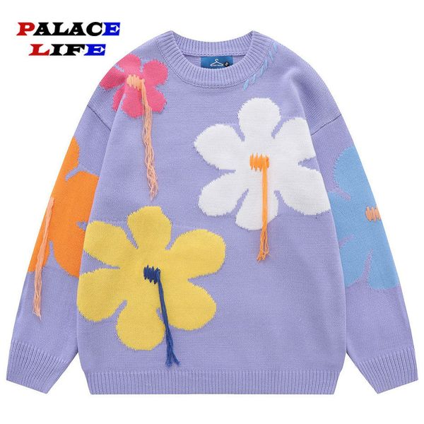 men's sweaters big flower tassels knitted sweater men y2k harajuku oversized hip hop streetwear pullover sweaters autumn winter fashion, White;black
men's sweaters big flower tassels knitted sweater men y2k harajuku oversized hip hop streetwear pullover sweaters autumn winter fashion, White;black